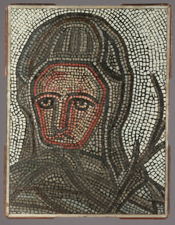 English Regency ‘After the Antique’ Glass Mosaic of ‘Winter’